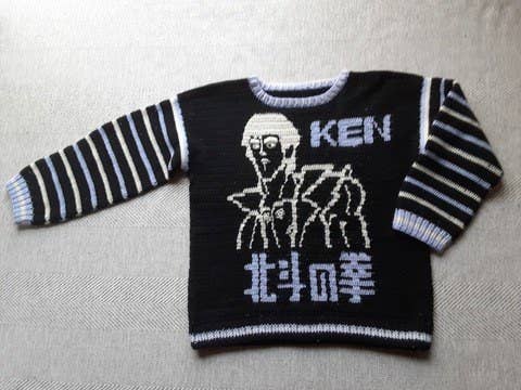 あべし!!40年ぶりに見た思い出の写真。北斗の拳のケンシロウの手編み  
