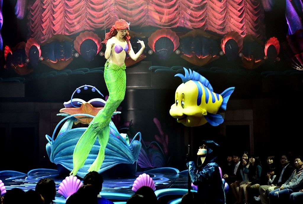 Depiction of Ariel and Flounder from &quot;The Little Mermaid&quot;