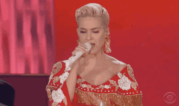 Katy Perry performs at the Grammys