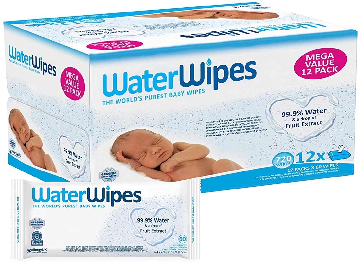 WaterWipes 900 Toallitas - 15 Paquetes – Tienda WaterWipes