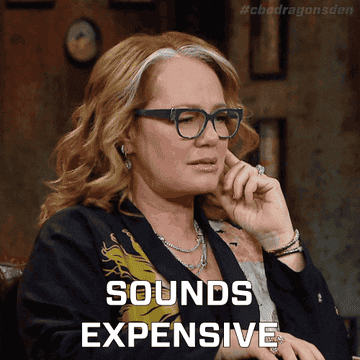 A woman saying, &quot;sounds expensive&quot;