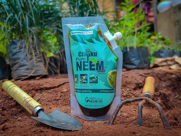 An organic gardening neem oil spray.