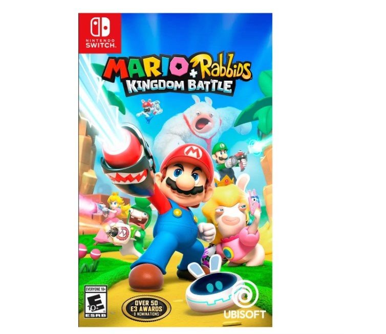 An image of a Mario + Rabbids: Kingdom Battle game for Nintendo Switch