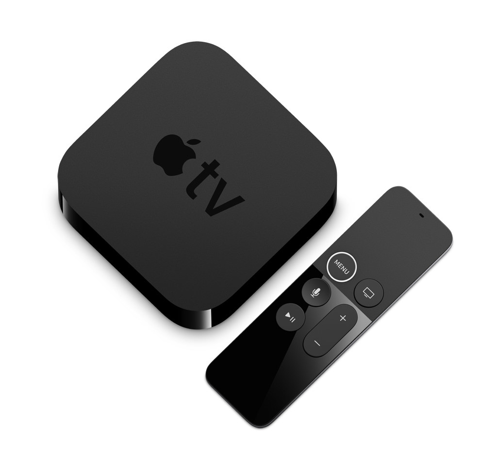 The apple tv and siri-remote