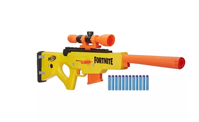 A Fortnite-themed Nerf gun