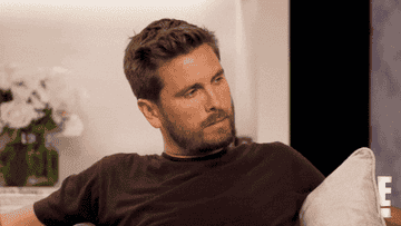 Scott Disick winks on set of &quot;Keeping Up With the Kardashians&quot;