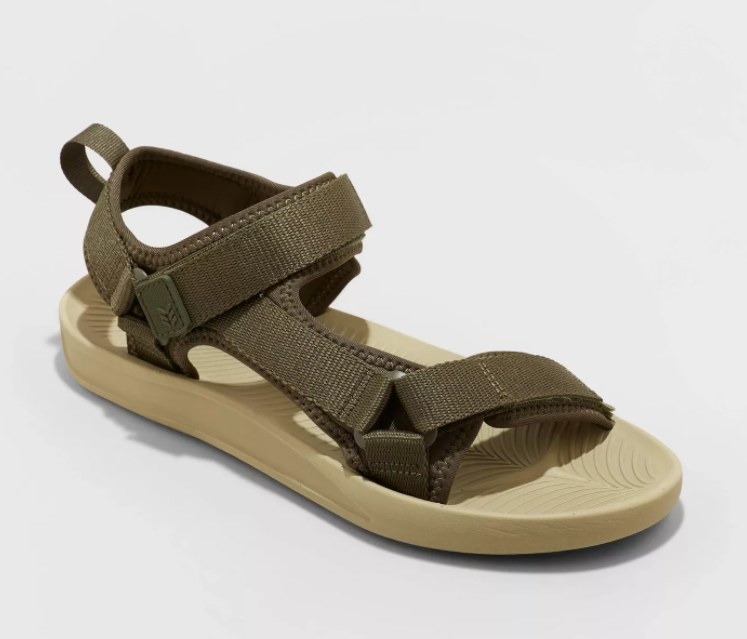 A pair of hiking sandals