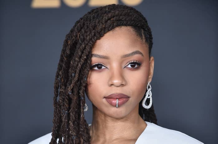 Chloe Bailey is photographed at the 51st NAACP Image Awards in 2020