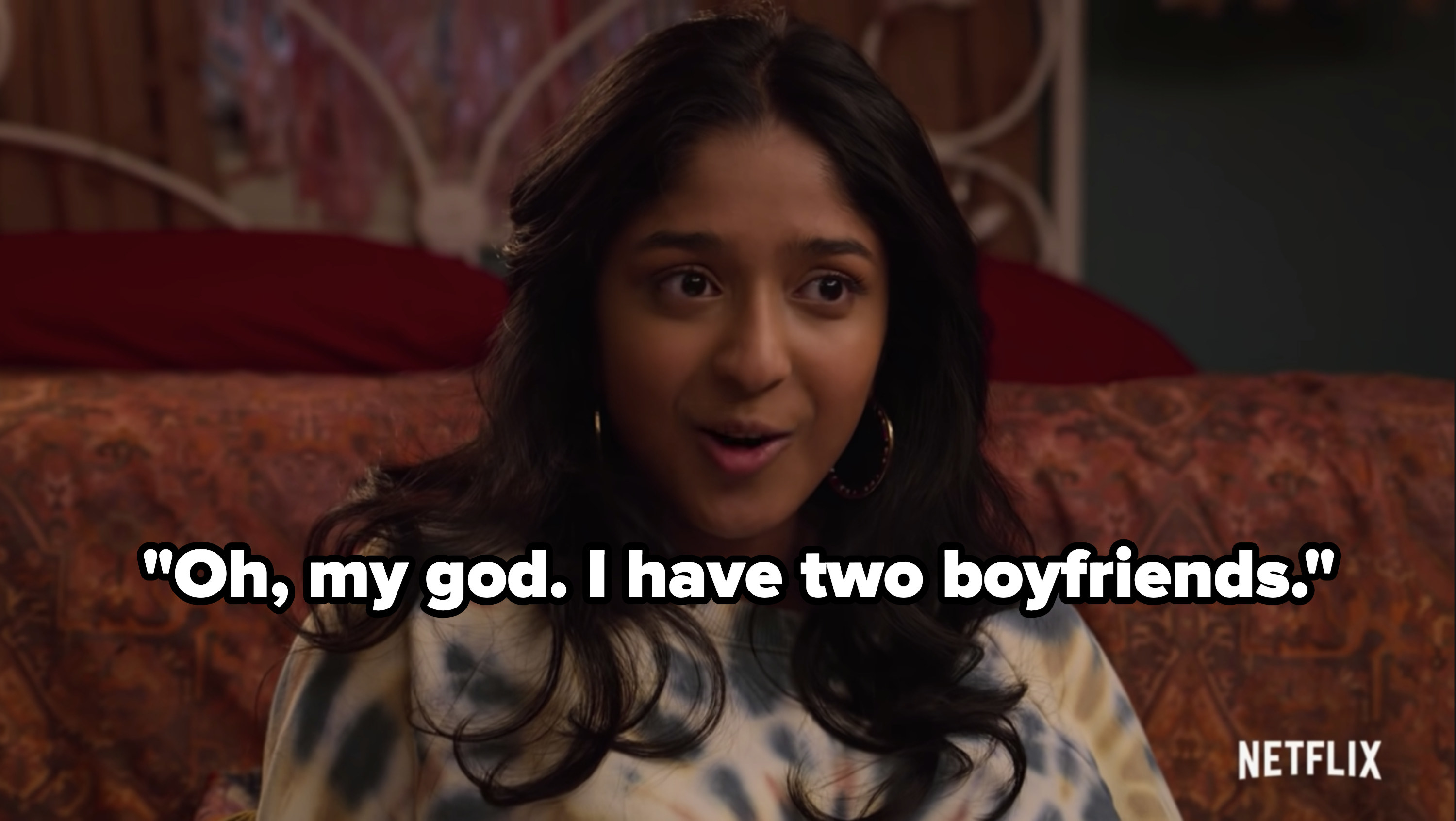 Devi talking to Fabiola and Eleanor about having two boyfriends