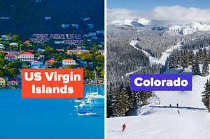 US Virgin Islands and Colorado