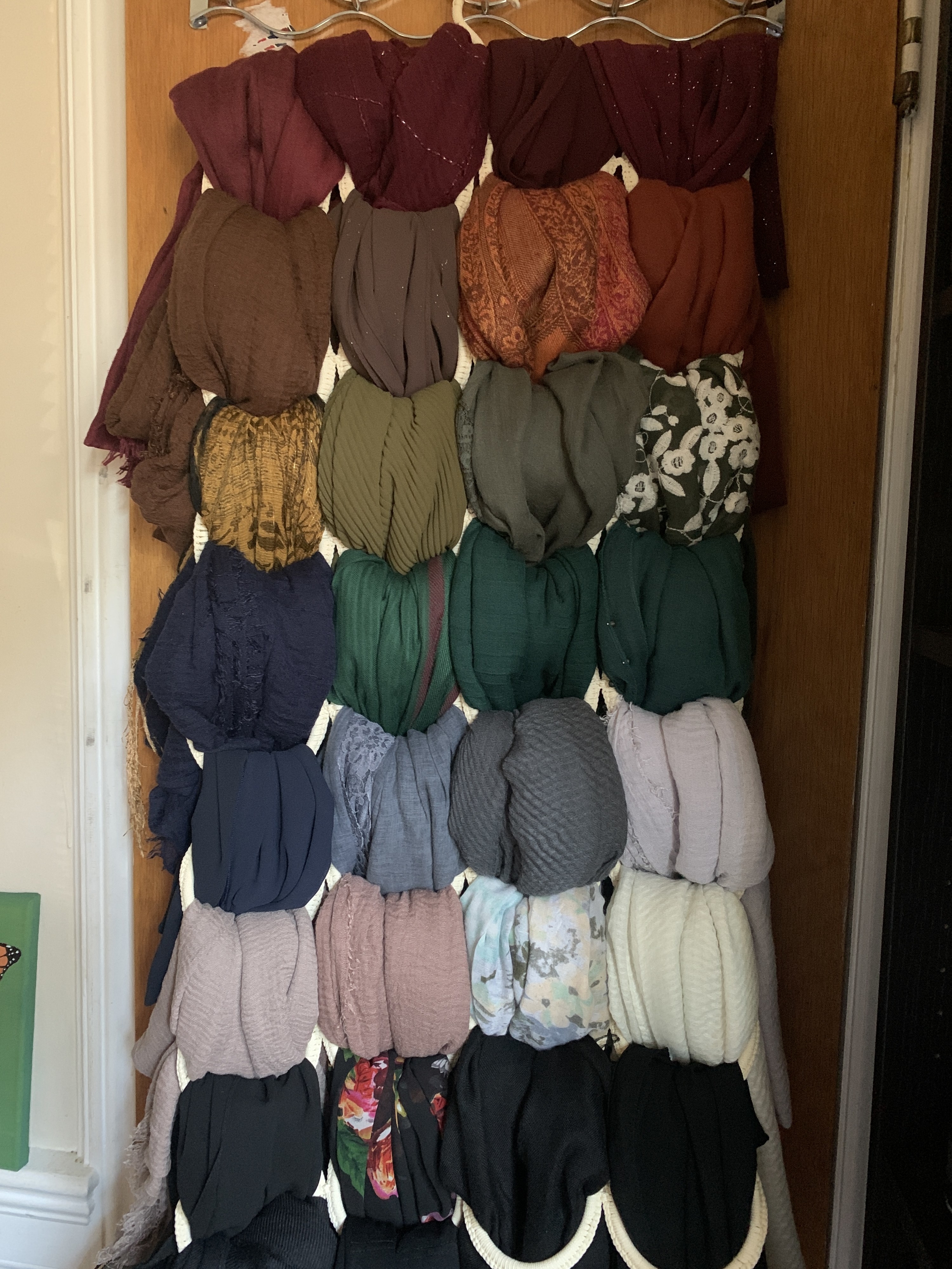An assortment of headscarves