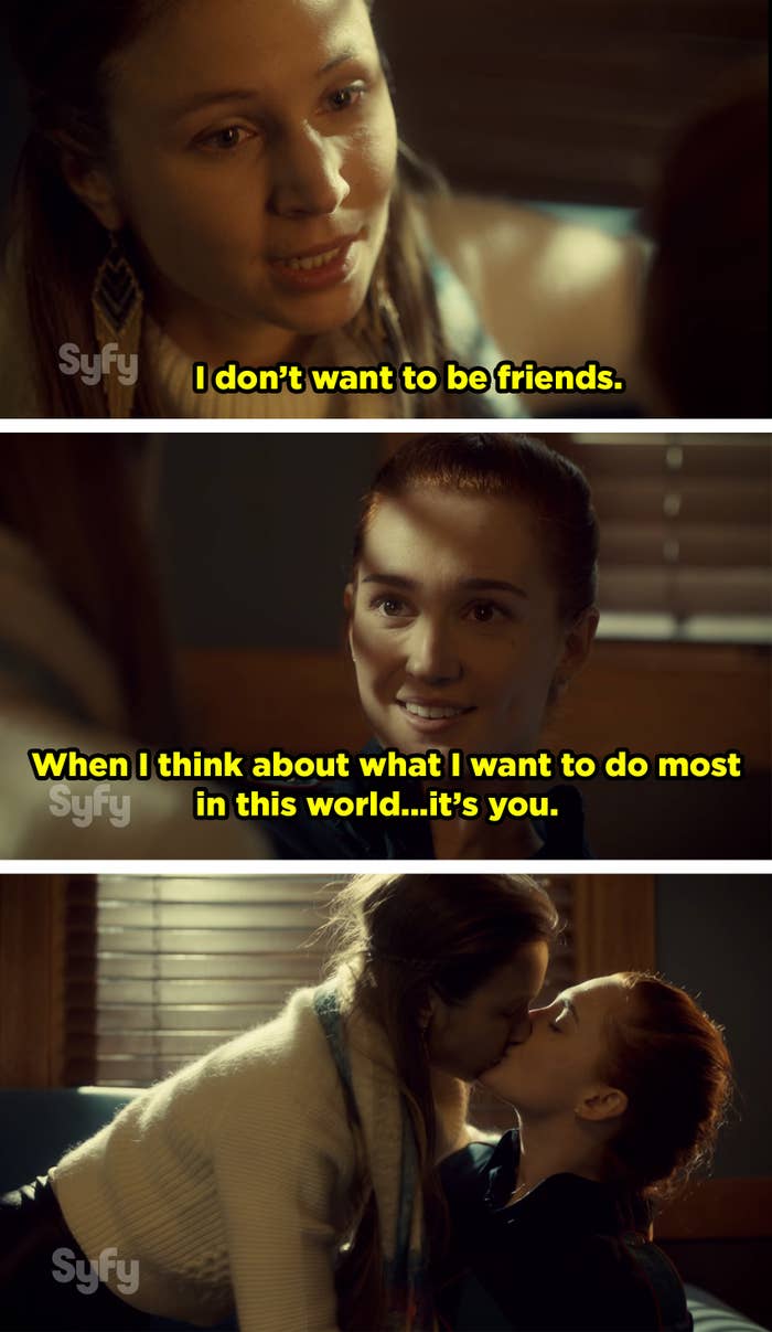 Waverly tells Nicole she doesn&#x27;t want to be &quot;just friends.&quot; She tells her the thing she wants to do most in this world is Nicole, then they kiss