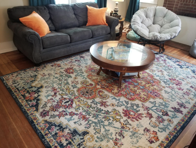 rug in a living room