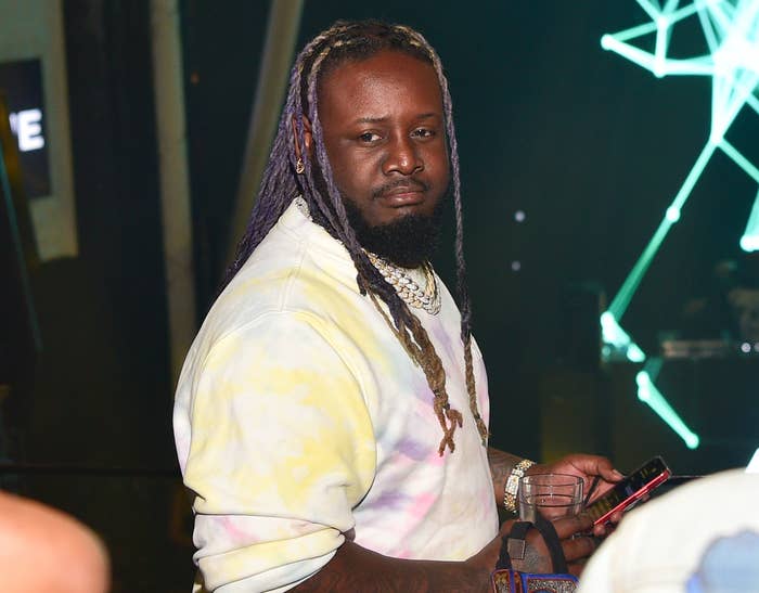 T-pain looks serious