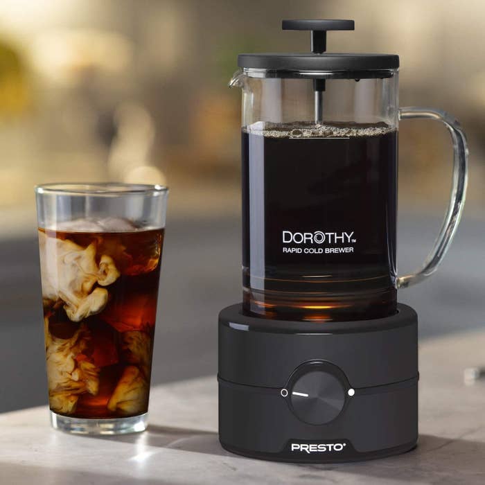 The cold brew maker with carafe