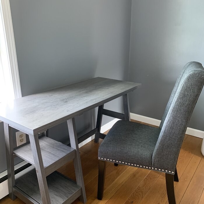 The desk with a chair in a reviewer's home