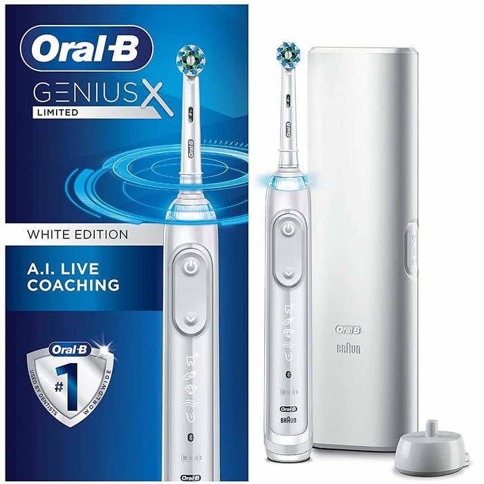 Oral-B GeniusX electric toothbrush in white