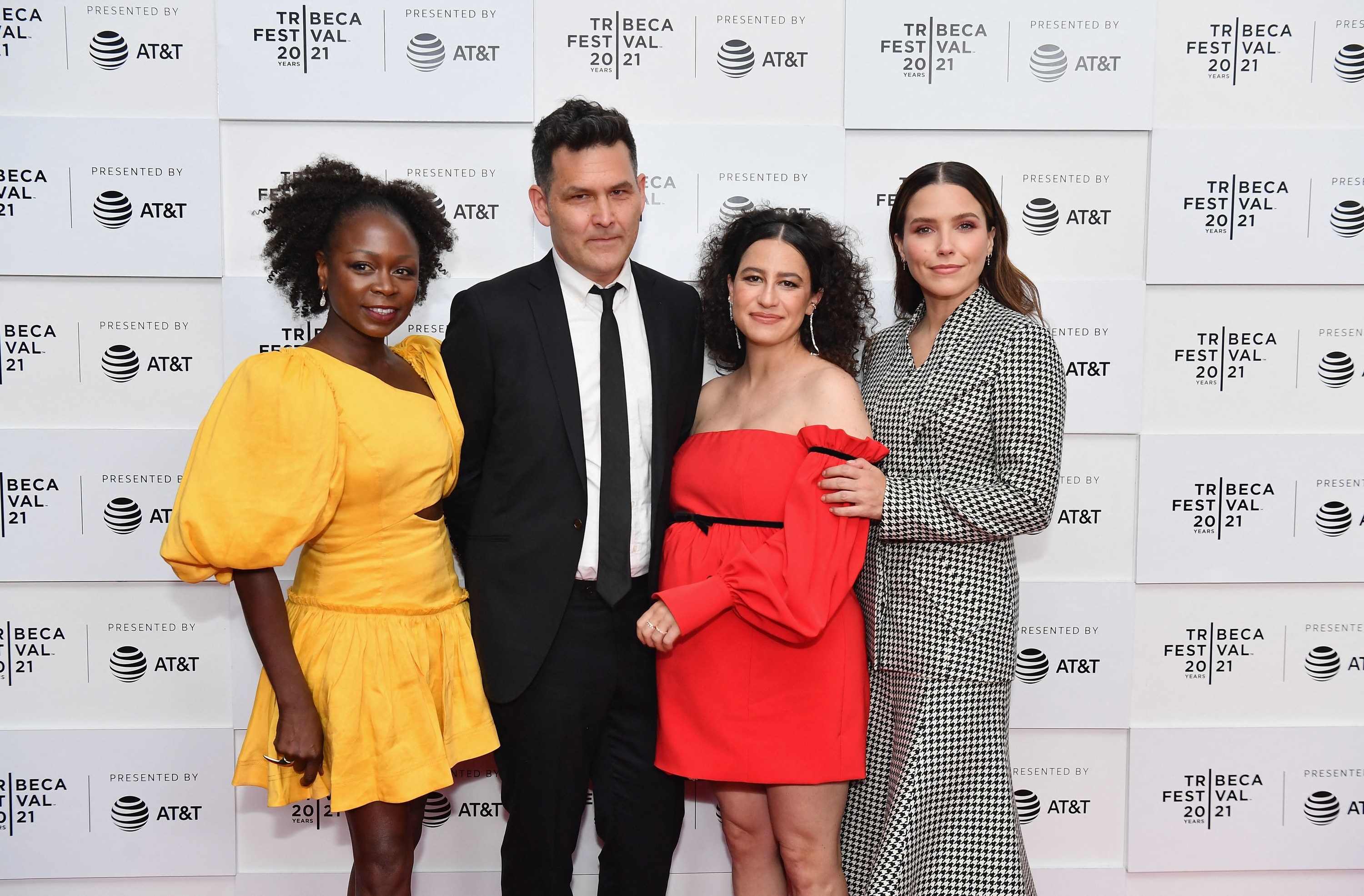 Zainab Jah, John Lee, Ilana Glazer, and Sophia Bush attend the &quot;False Positive&quot; premiere