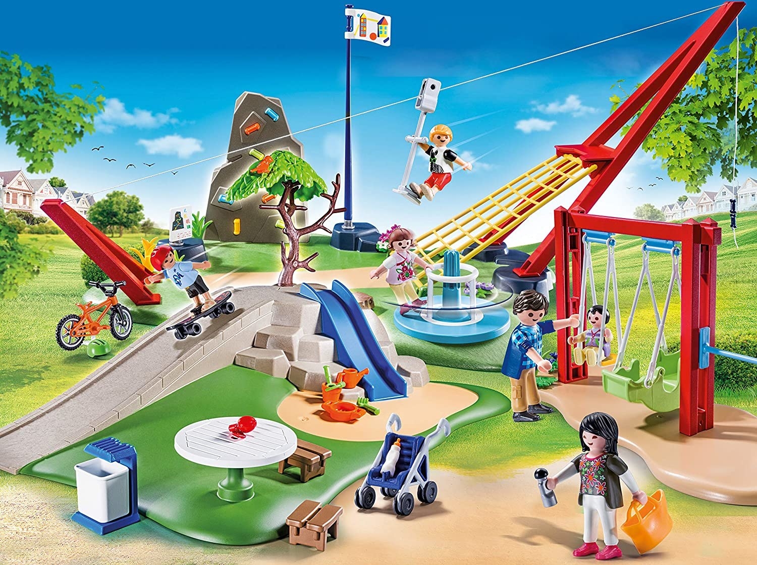 Plastic playground play set
