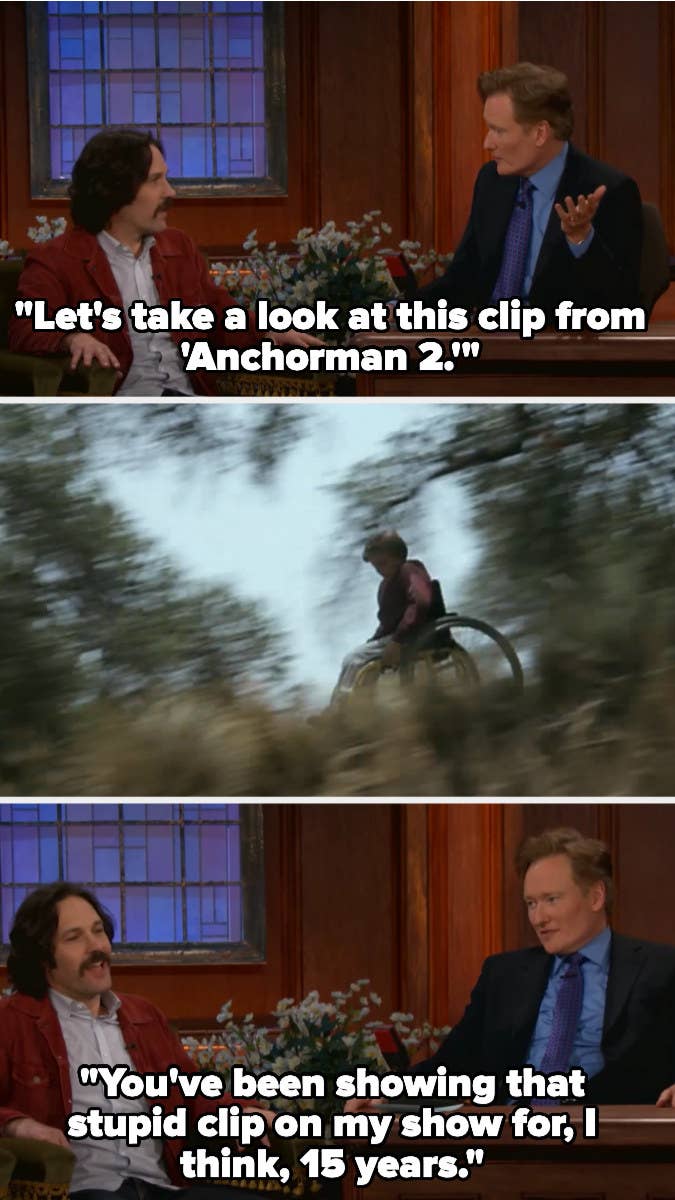 Conan once said &quot;You&#x27;ve been showing that stupid clip on my show for, I think, 15 years&quot;