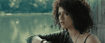 Nathalie Emmanuel exhales and says &quot;I mailed it to a friend&quot; in this &quot;F9: The Fast Saga&quot; gif