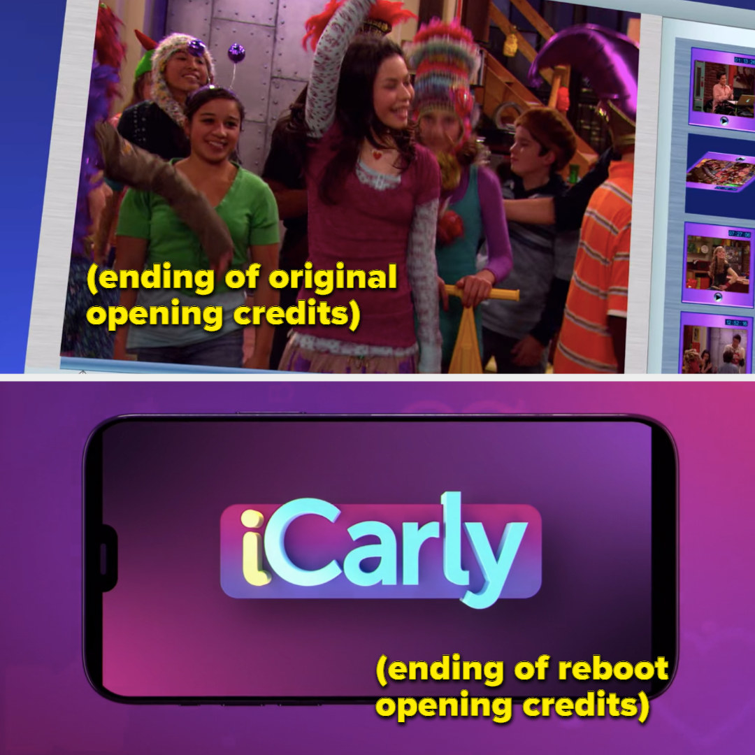 In the reboot, the overall branding of ICarly is much stronger than the OG ICarly.