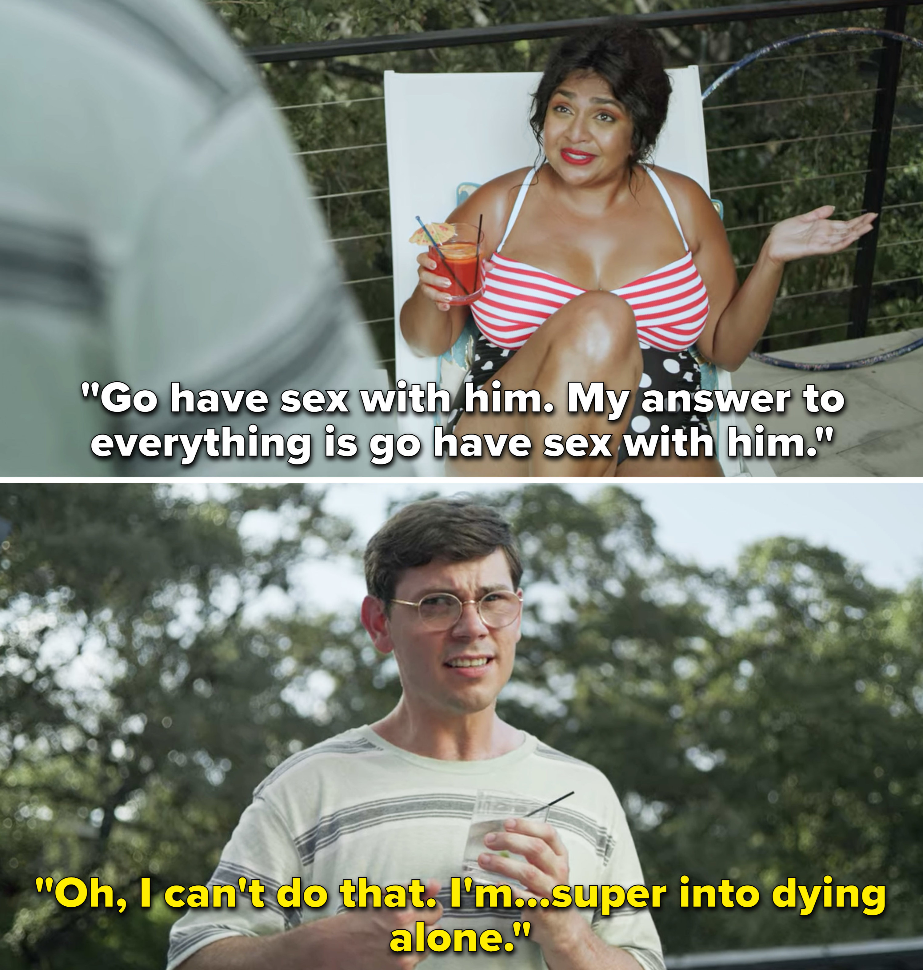 Ryan saying he can&#x27;t have sex with someone because he&#x27;s &quot;super into dying alone&quot;