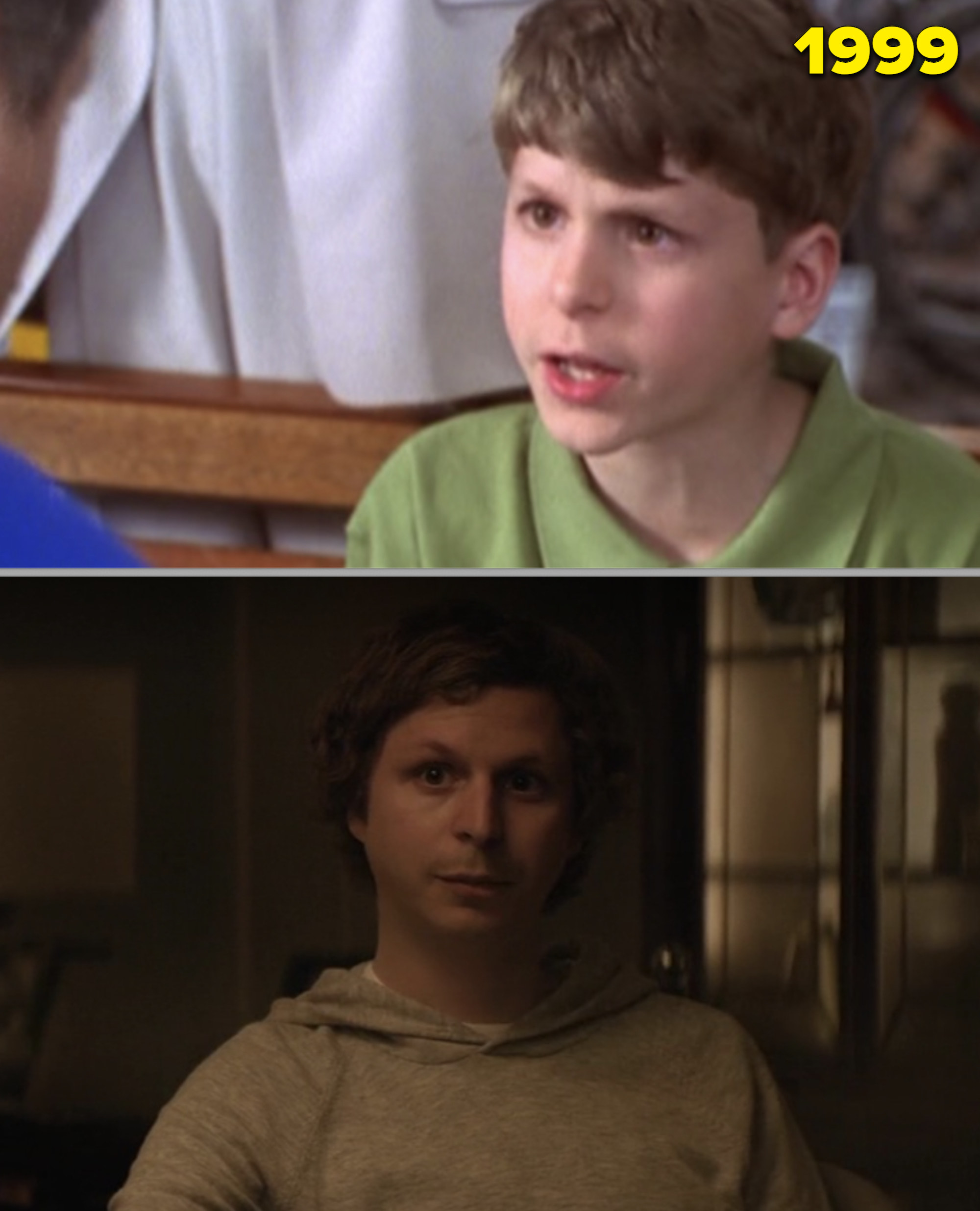 Michael Cera as a kid vs. as an adult in &quot;Molly&#x27;s Game&quot;