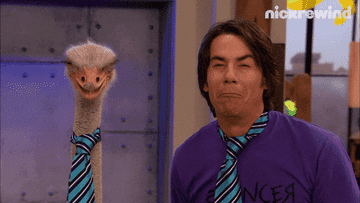Spencer and an Ostrich saying hi