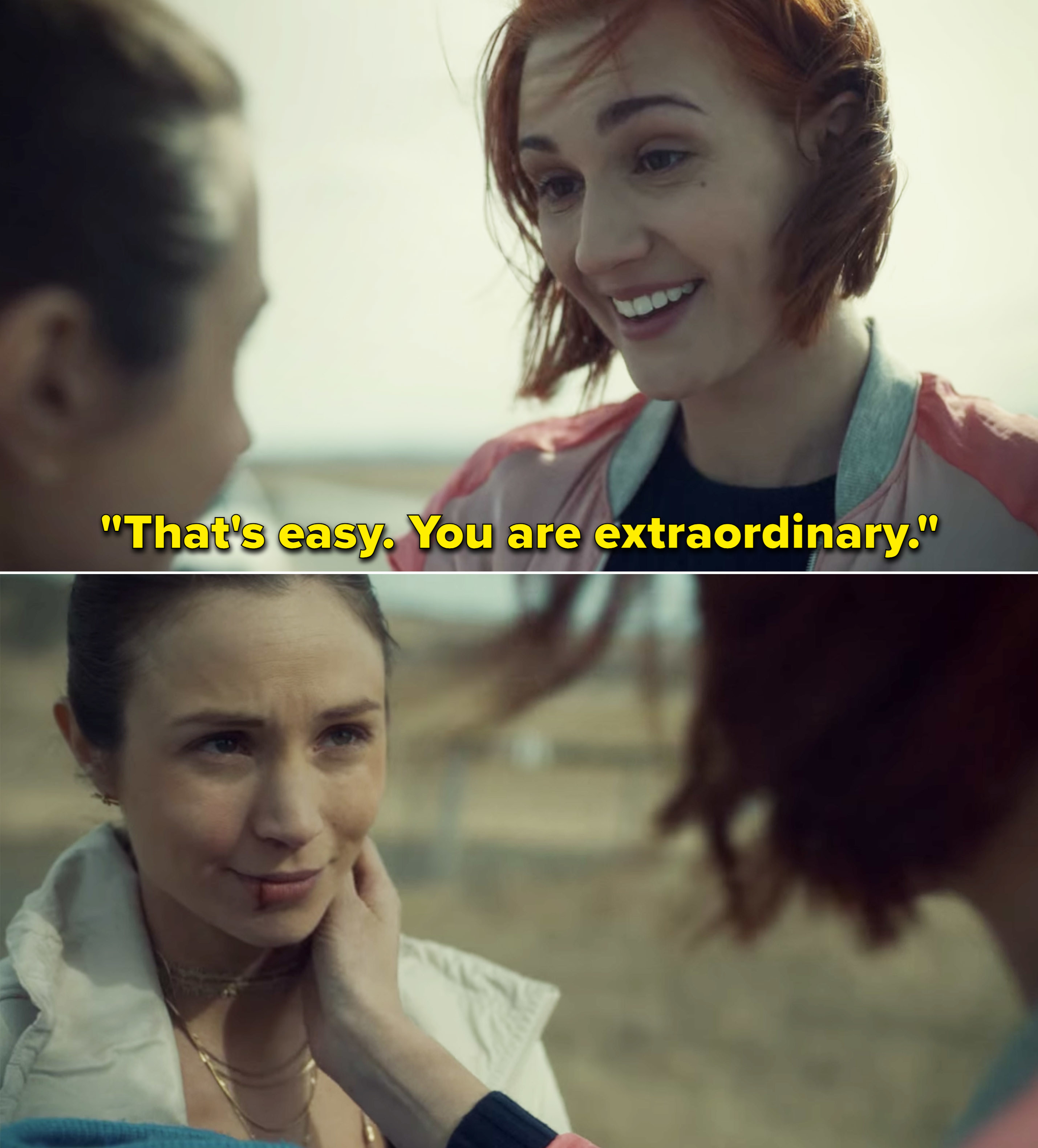 Nicole telling Waverly, &quot;That&#x27;s easy. You are extraordinary&quot;