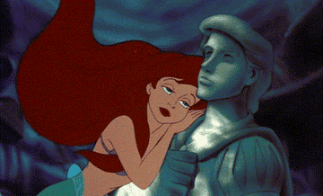 Ariel singing to the statue of Eric