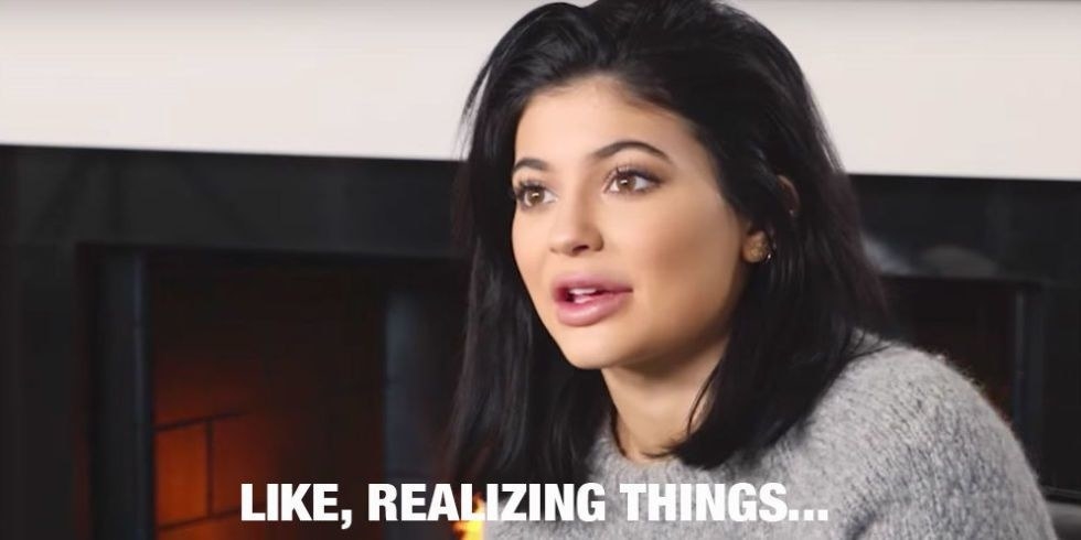 Kylie realizing things