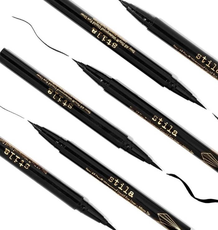 A set of black eyeliner pens