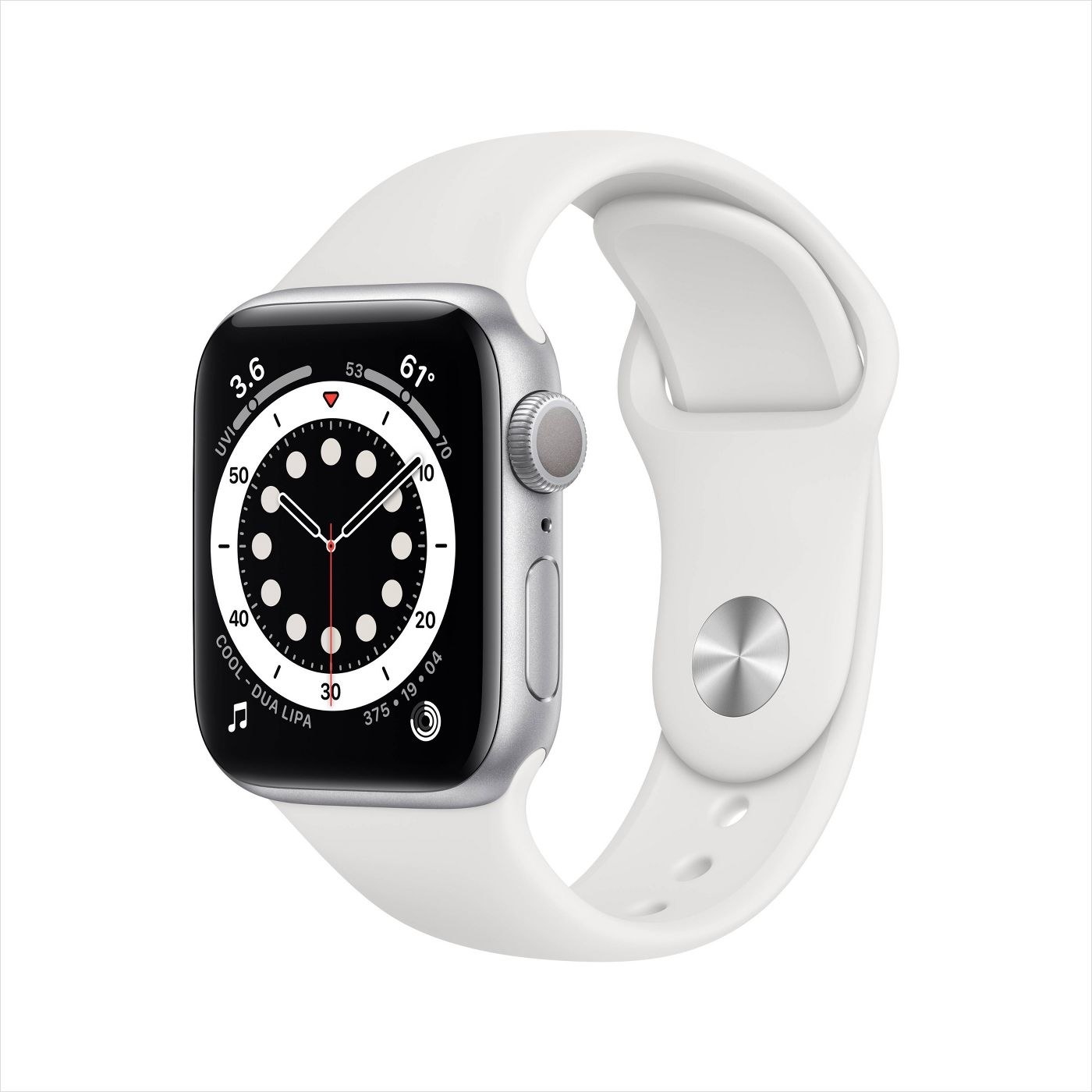 white apple watch
