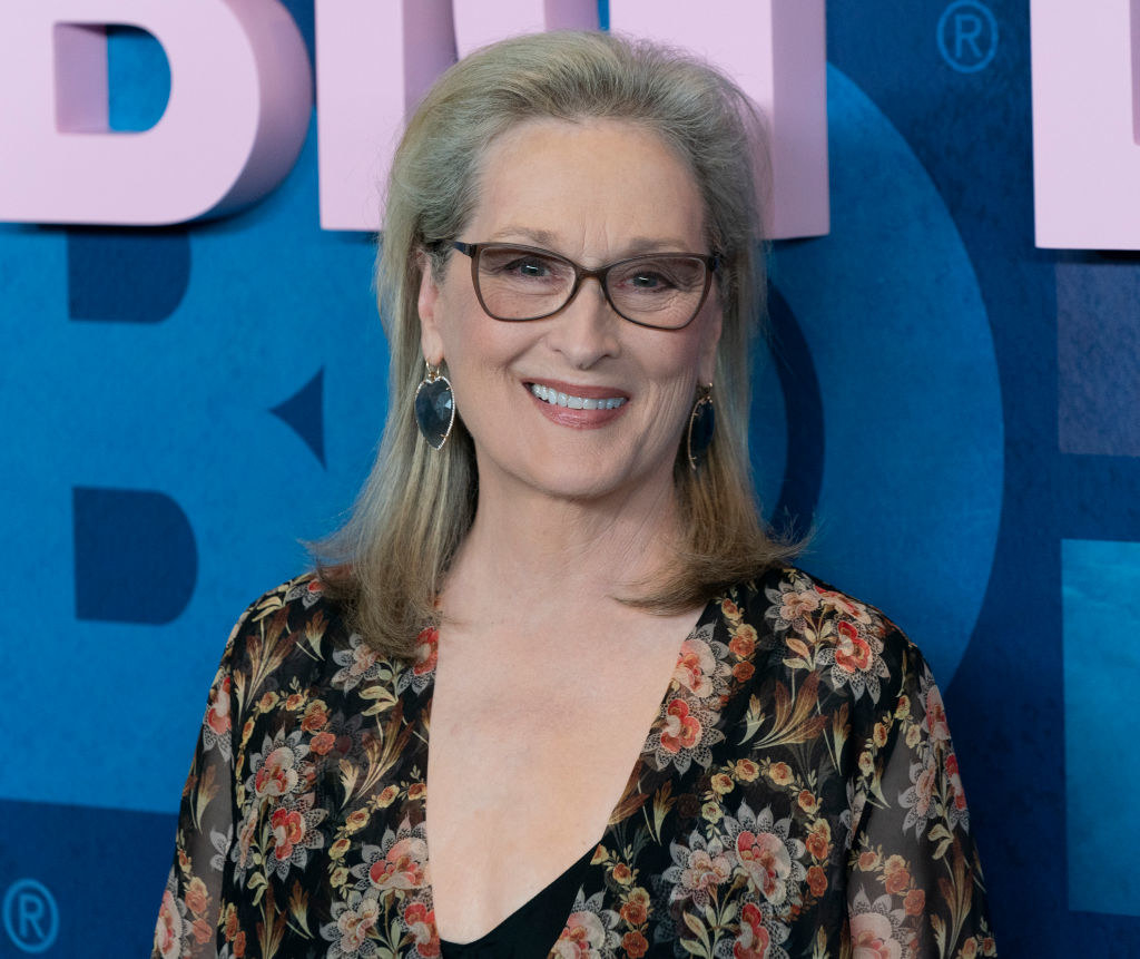 Meryl Streep smiles at camera