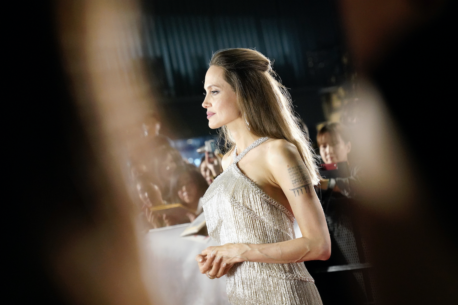 Angelina Jolie attends the Japan premiere of &quot;Maleficent: Mistress of Evil&quot; on October 03, 2019, in Tokyo, Japan