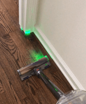 a gif of the swiveling vacuum attachment