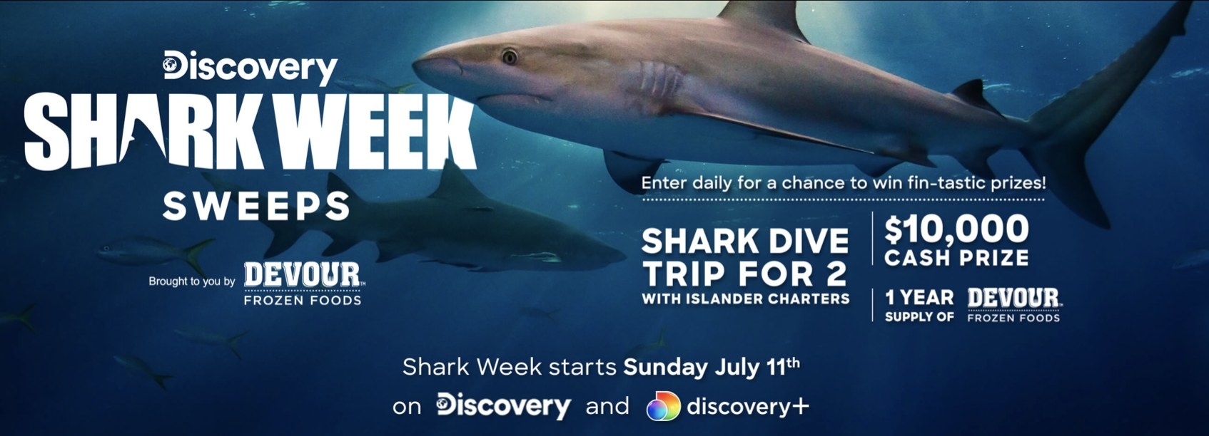 Discovery Channel&#x27;s Shark Week Sweepstakes Graphic