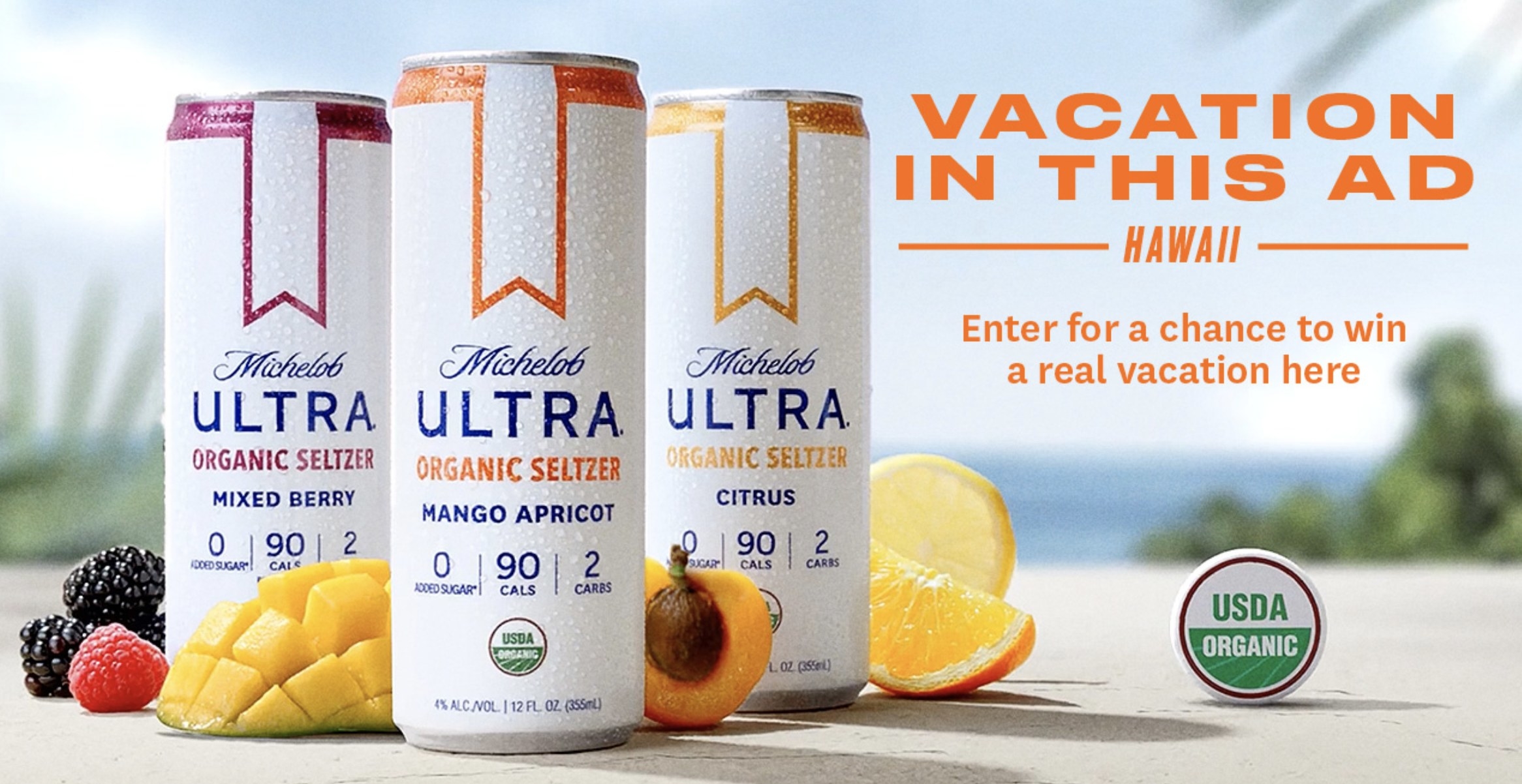 Michelob Ultra Sweepstakes Graphic
