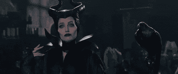 Angelina Jolie looks somber as &quot;Maleficent&quot;