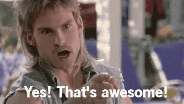 Sean William Scott saying, &quot;Yes, That&#x27;s awesome&quot;