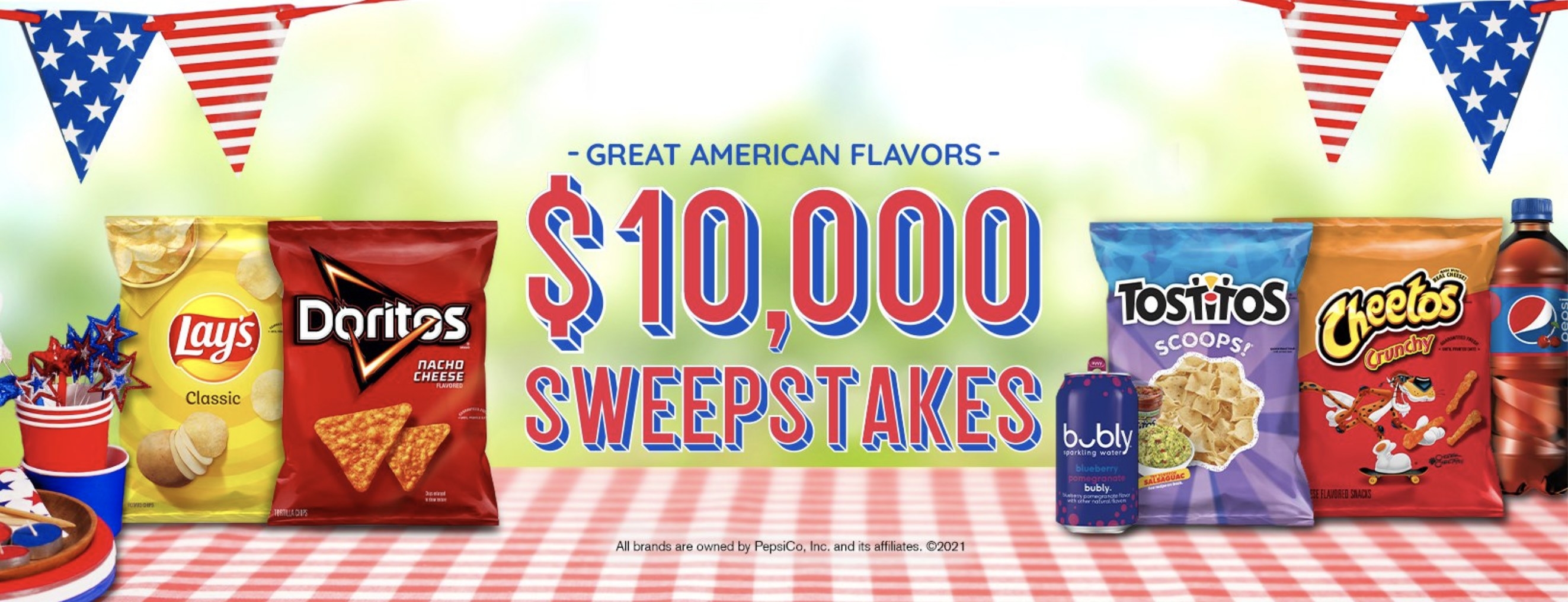 Pepsico Tasty Rewards Sweepstakes Graphic