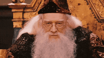 Dumbledore raising his goblet