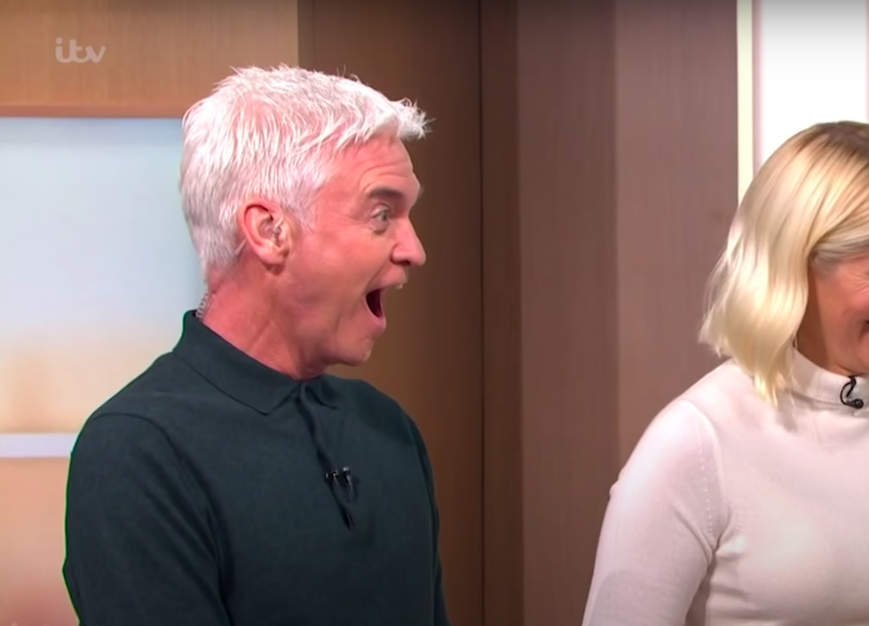 Phillip Schofield gasping