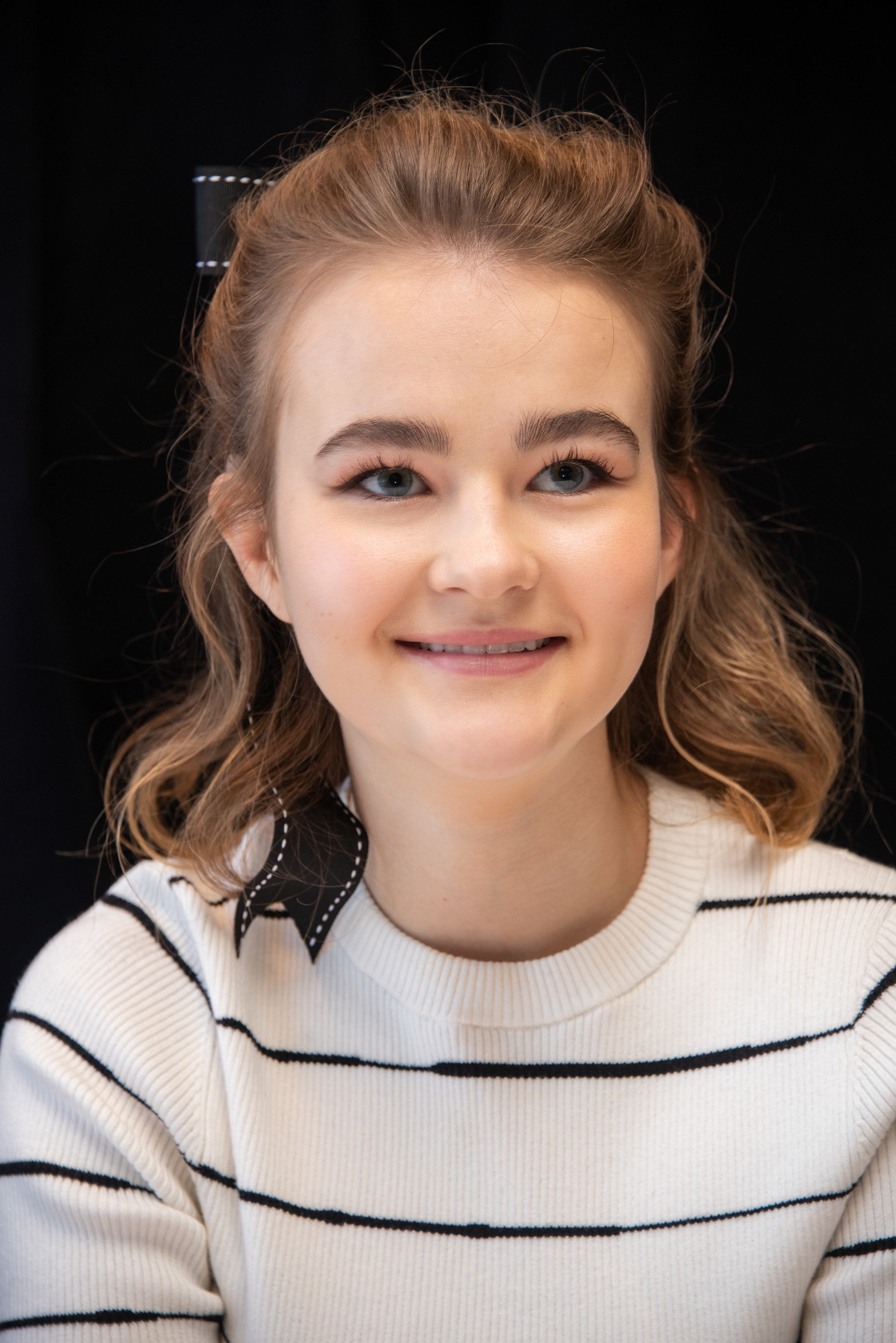 Millicent Simmonds at a press conference for A Quiet Place Part II