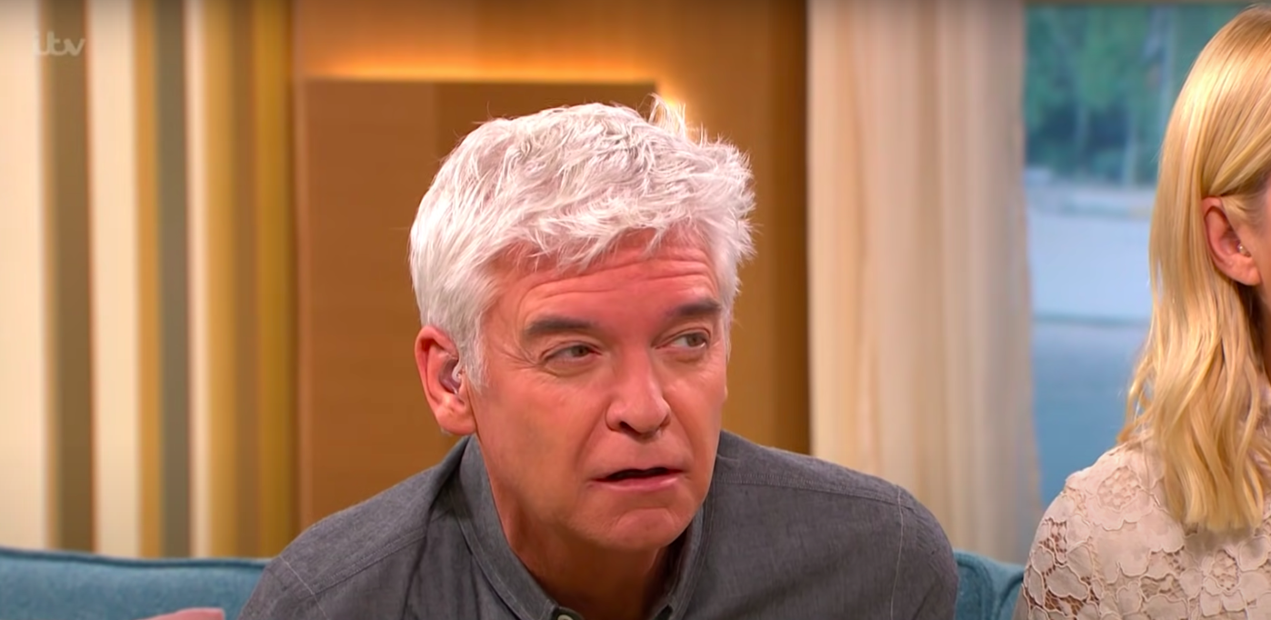 Phillip Schofield looking very confused