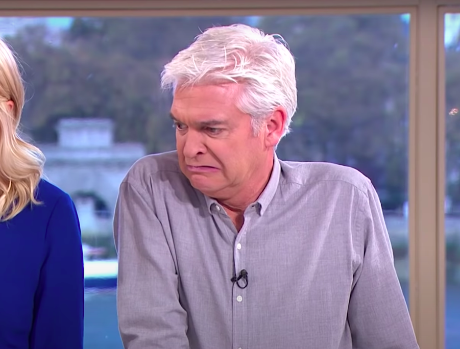 Phillip Schofield looking disgusted