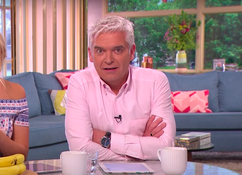 Phillip Schofield looking unhappy