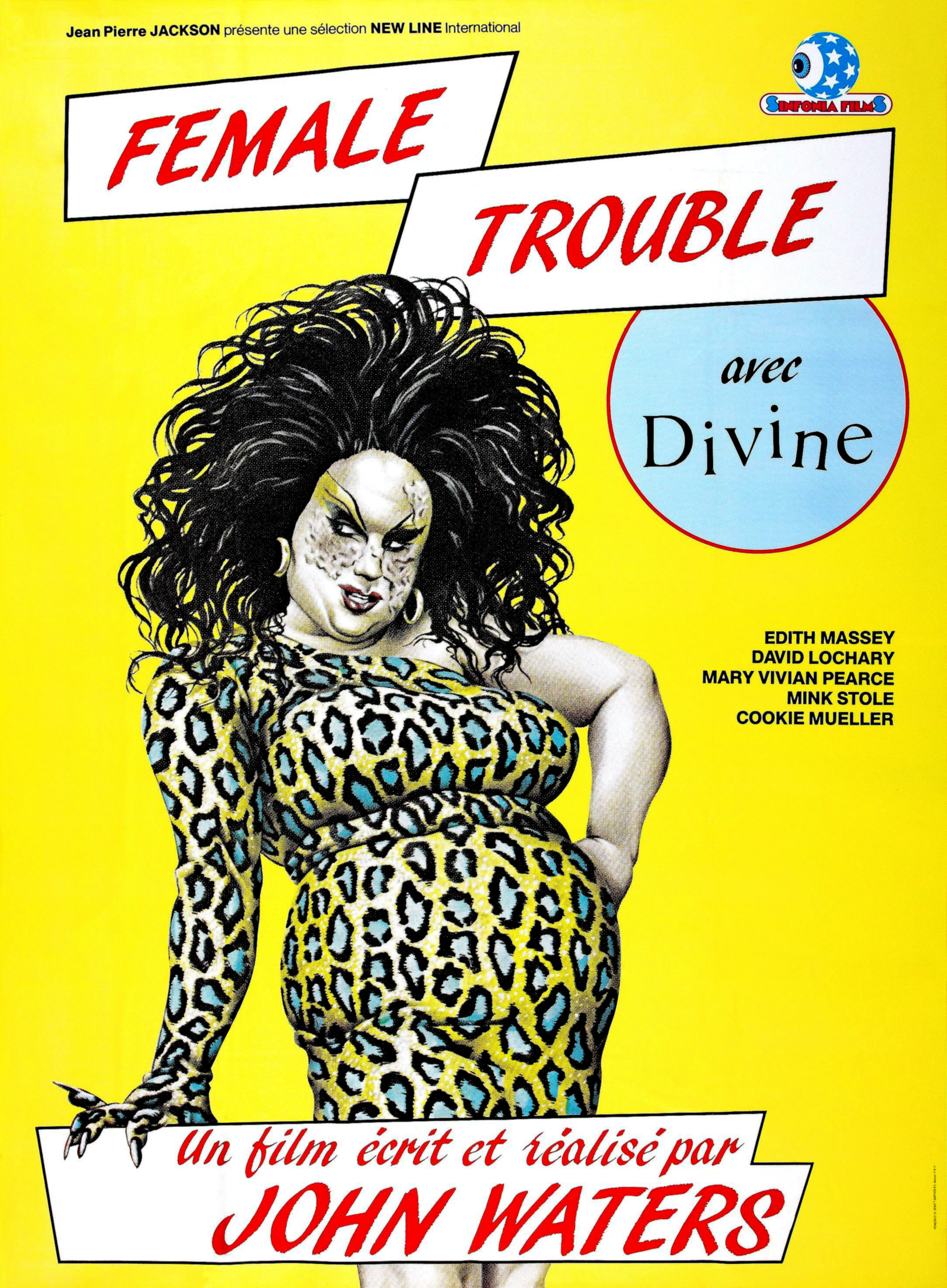 DIvine on a poster for Female Trouble