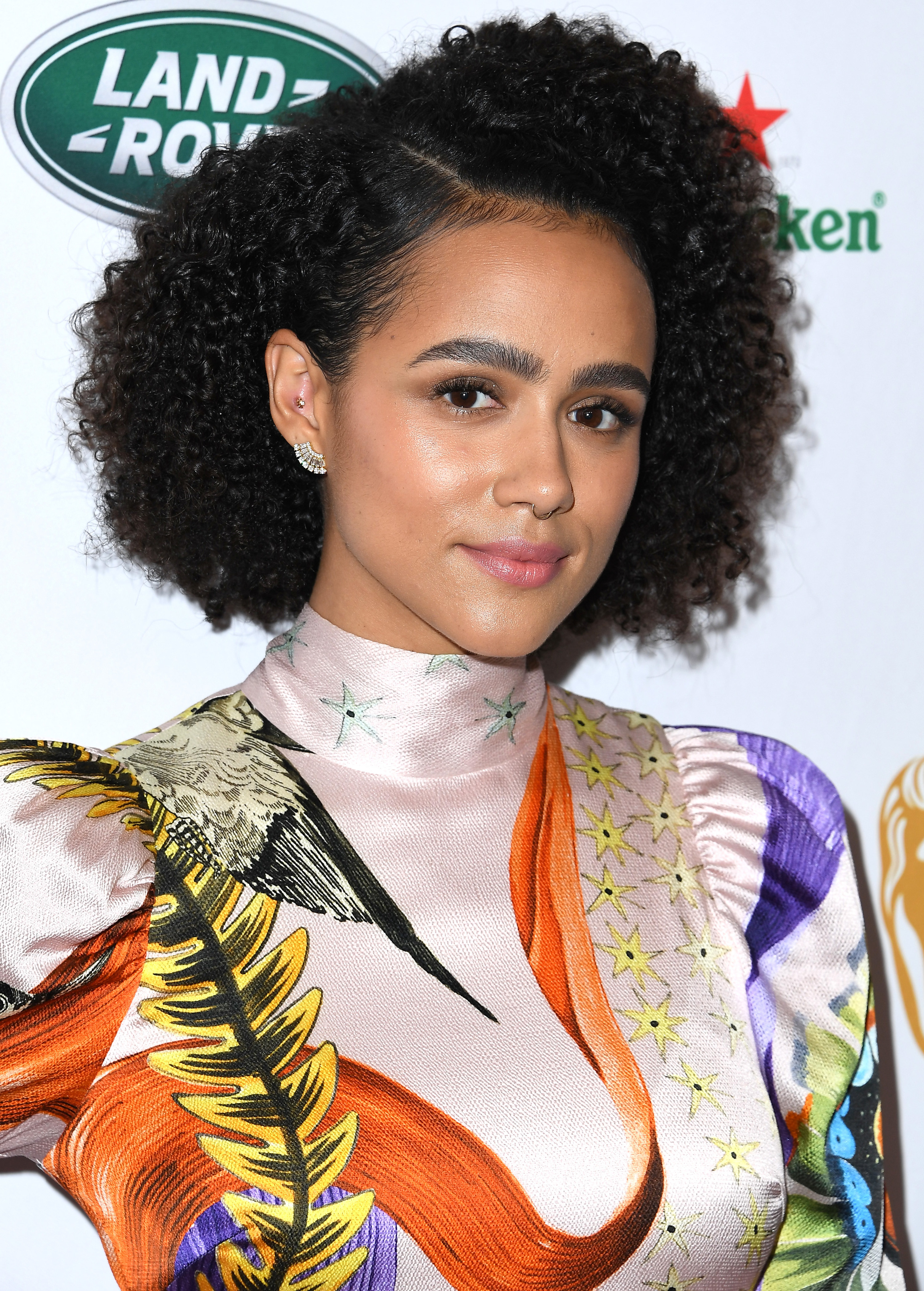 Nathalie Emmanuel arrives at the BAFTA Los Angeles + BBC America TV Tea Party 2019 at The Beverly Hilton Hotel on September 21, 2019, in Beverly Hills, California